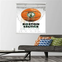 Бостън Селтикс-капково топка стена плакат с дървена магнитна рамка, 22.375 34