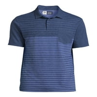 Бен Хоган мъжки и големи мъже Модерен годни къс ръкав раирана голф поло риза с джоб, до размер 5ХЛ