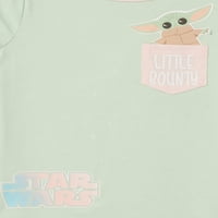 Междузвездни войни Мандалорианците бебе & малко момиче Тениски, 2-пакет, размери 12м-5т