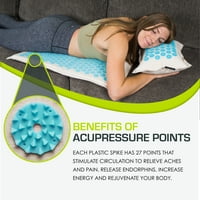 Подложка за акупресура и комплект възглавници за облекчаване на болки в гърба