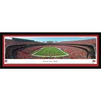 Канзас Сити Чийфс-крайна зона на стадион Ароухед - Блекуей панорами НФЛ Принт с избрана рамка и единична подложка