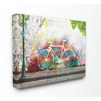 Детска стая от Ступел колоритен велосипед дъга тротоар модерна живопис платно стена изкуство от млади и доказани