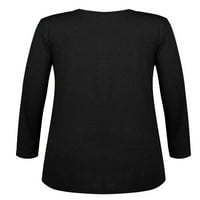 Жените Плюс размер Дантела снаждане риза дълъг ръкав туники върхове люлка пластове блузи за жени