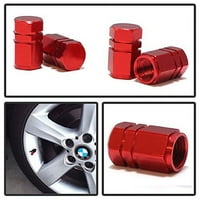 червени алуминиеви капачки за гуми