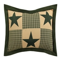 По-добри тенденции звезда колекция в печатни Американа дизайн памук, ЦАР кувертюра комплект, зелено