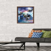 Джеймс Букър - Галакси Котка Акули Стена Плакат, 14.725 22.375 В Рамка