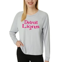 Дами от НФЛ Детройт Лайънс Тула плетена блуза с дълъг ръкав