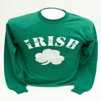 Ирландска зелена тениска с дълъг ръкав-Донегал Бей-Унисе-КСКСЛ