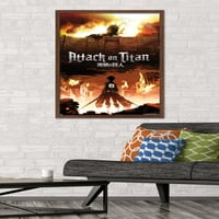 Атака на Титан-плакат на стената на огъня, 22.375 34