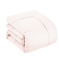 Луксозен бледо розов 7-парче легло в чанта надолу алтернативен Утешител комплект, ЦАР