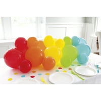Рейнбоу балон гирлянд за маса бегач и конфети комплект