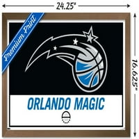 Орландо Меджик-Плакат С Лого На Стената, 14.725 22.375