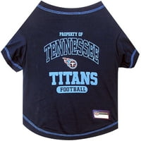 Петс първа тениска на тенеси Титанс за домашни любимци. Лицензирана Тениска без бръчки за кучета и котки.