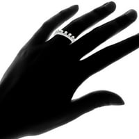 18к пръстен за принцеса в бяло злато с австрийски кристални кристали